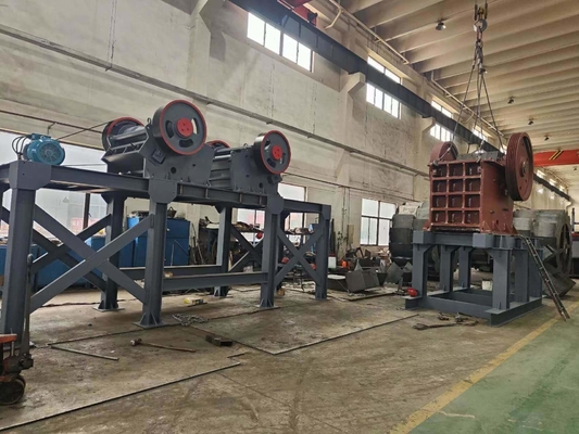 Pedido personalizado rochas granito mármore mandíbula triturador de pedra com conveyor