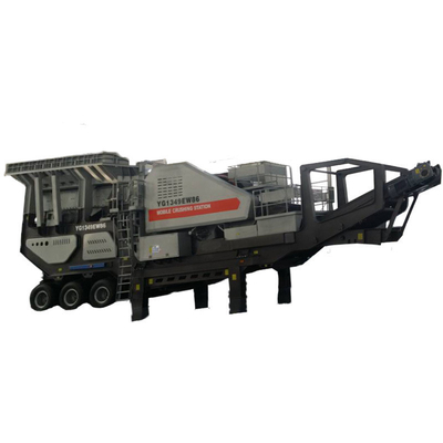70-150tph Máquina de trituração de mandíbulas móveis de minério com e YD1349E912 Guia Técnica