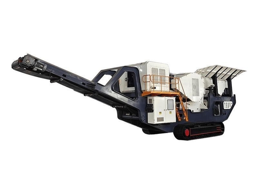 Triturador móvel de betão de 70-700 tph com motor diesel e assistência pós-venda de 1 ano