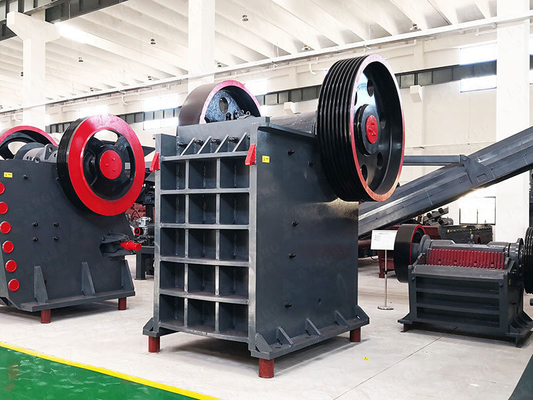 Máquina de trituração de mandíbulas para materiais de calcário