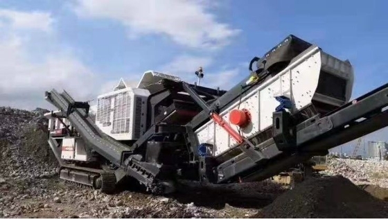 Serviço Pós-Venda Perfeito Trituradores de Impacto Móveis de Tipo Crawler para Granito Quartz Pebble