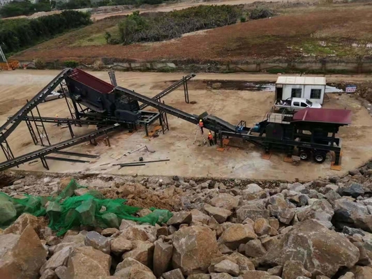 Triturador de cone de impacto de mandíbula portátil para trituração de granito de plímero YD938E69/YD1142E710