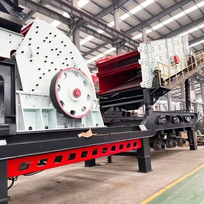 80-250kw Motor Power Mobile Jaw Impact Cone Crusher Plant para 150-300tph Capacidade