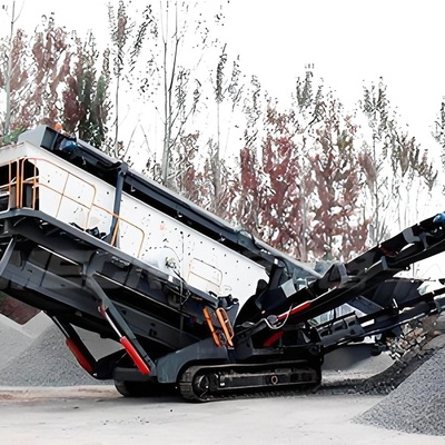 Triturador de concreto de impacto de rastreamento móvel Triturador de pedra linha com 70-297kw de potência do motor