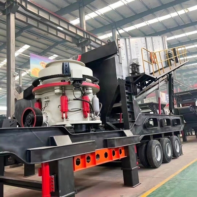 70-300tph Linha de produção de pedra Crawler Mobile Cone Crusher com tecnologia avançada