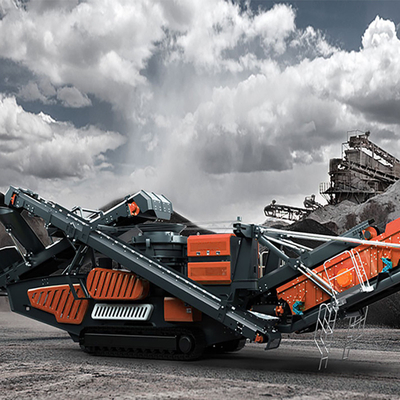 150tph Crawler Mobile Stone Impact Crusher Linea de trituração de rocha agregada Preços