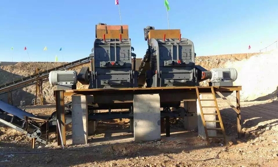 Instalação de linha de triturador de mandíbula padrão para produção de agregados de pedra de mineração no mercado