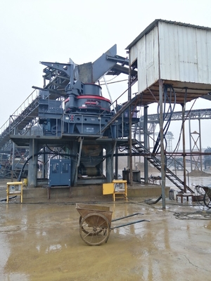 Quartz Stone Granite Basalt Diabase VSI Vertical Shaft Impact Crusher 0-35mm Tamanho de entrada