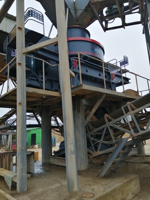 Estrutura vertical Máquina de fabricação de areia VSI com certificação ISO e baixa manutenção