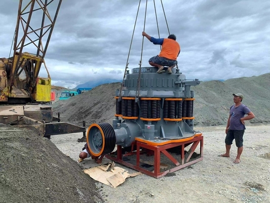 30-280kw Potência do motor Personalização de moagem de cone de mola para minério frágil de dureza média