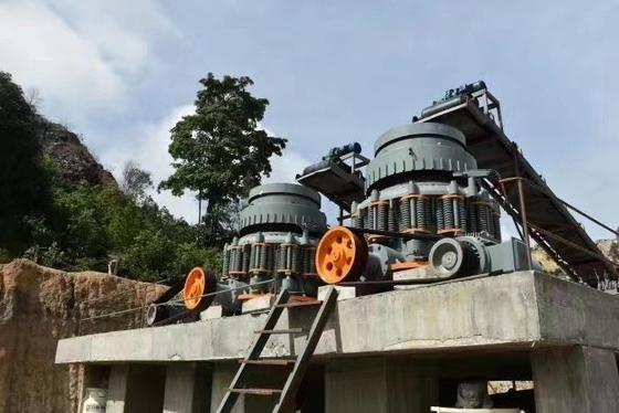 30-280kw Potência do motor Personalização de moagem de cone de mola para minério frágil de dureza média