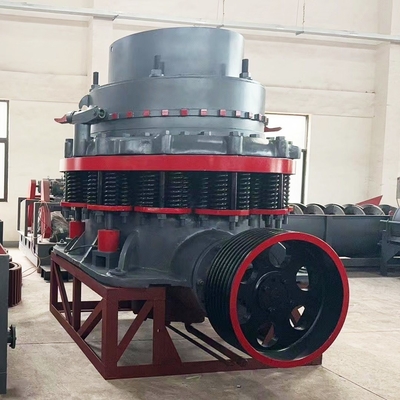 60-300tph Crusher de cone de mola de minério em ferro cinza com motor AC