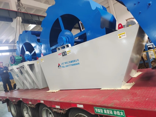 Máquina de lavar areia de roda com velocidade de rotação 5-21r/min Tipo de motor Motor AC