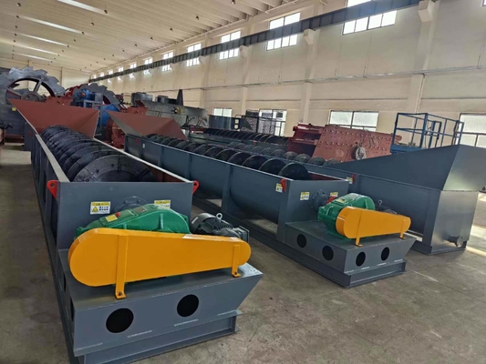 Lavadora de areia em espiral com capacidade T/H 100-350tph com potência do motor 11-18.5kw